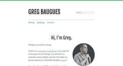 Desktop Screenshot of gregandrachel.baugues.com